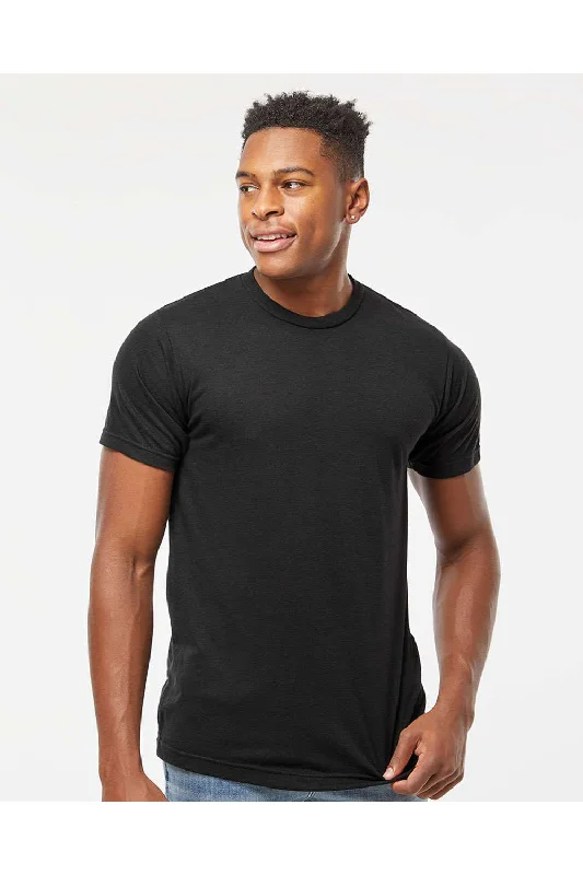 Tultex Mens Short Sleeve Crewneck T-Shirt - Black