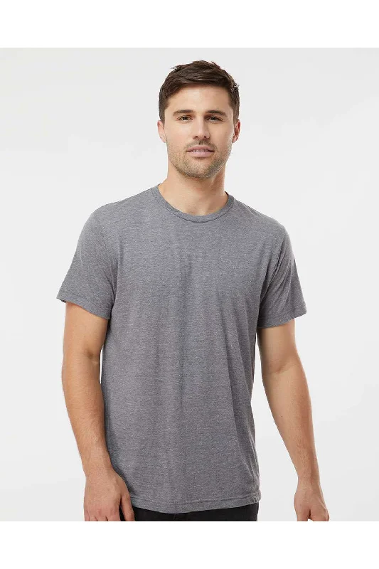 Tultex Mens Short Sleeve Crewneck T-Shirt - Heather Grey