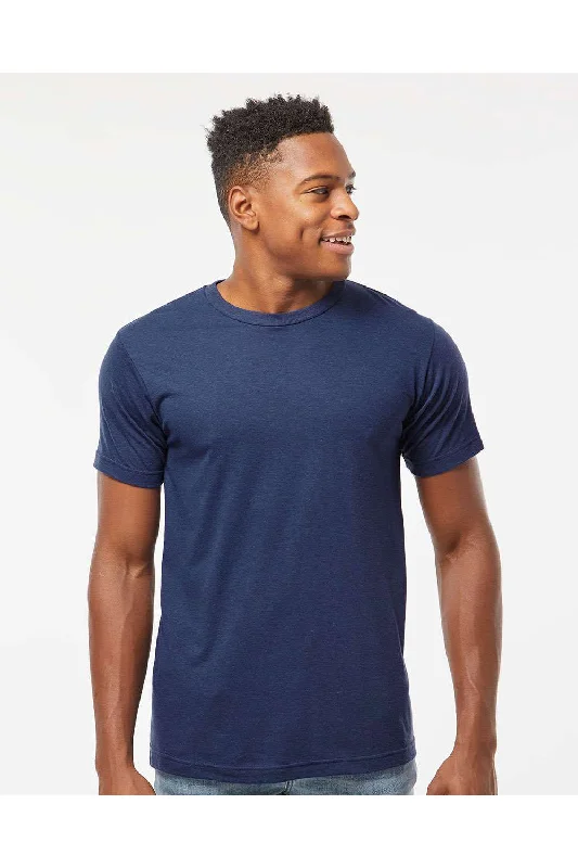 Tultex Mens Short Sleeve Crewneck T-Shirt - Midnight Navy Blue