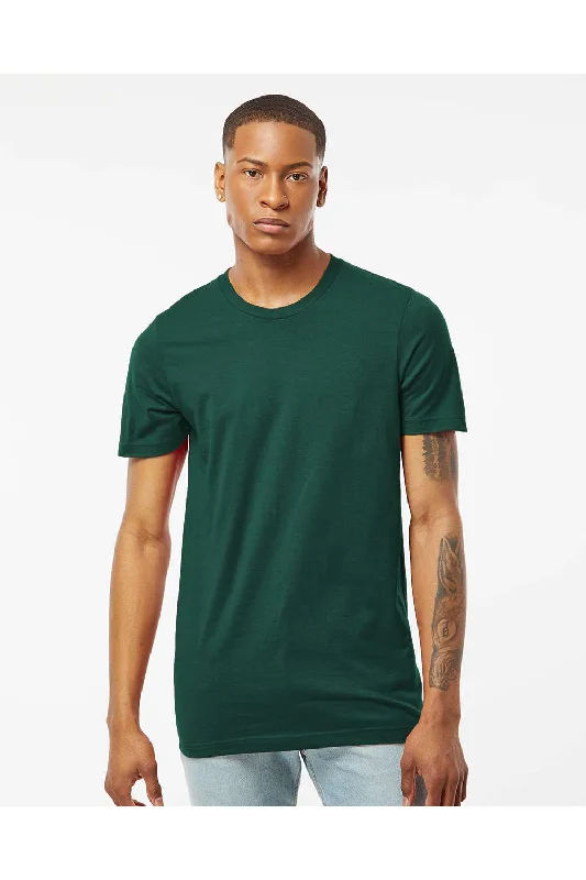 Tultex Mens Short Sleeve Crewneck T-Shirt - Forest Green