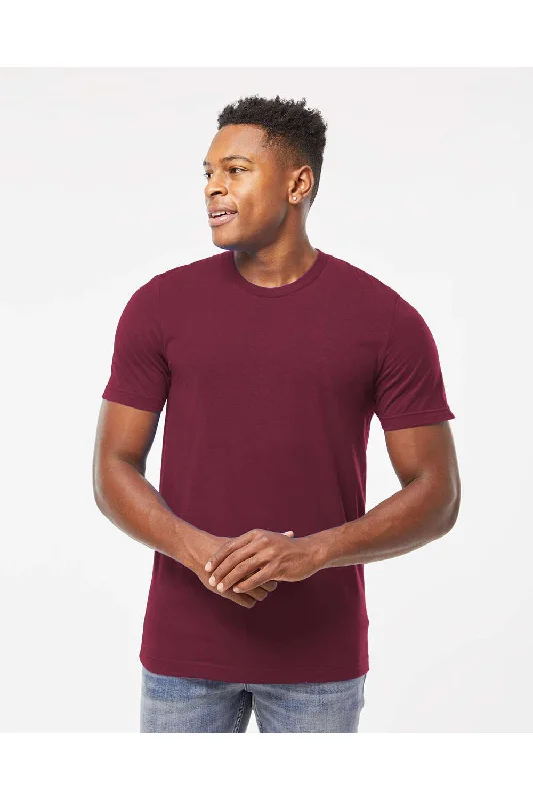 Tultex Mens Short Sleeve Crewneck T-Shirt - Maroon