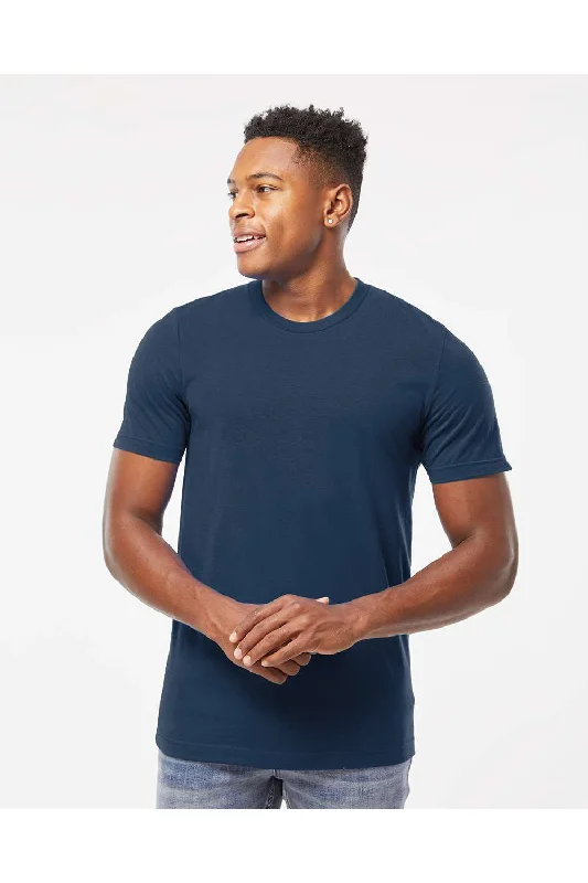 Tultex Mens Short Sleeve Crewneck T-Shirt - Navy Blue