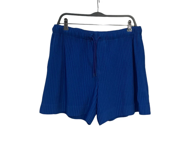 HOMME PLISSE ISSEY MIYAKE/Shorts/FREE/Blue/Polyester/HP55JM030