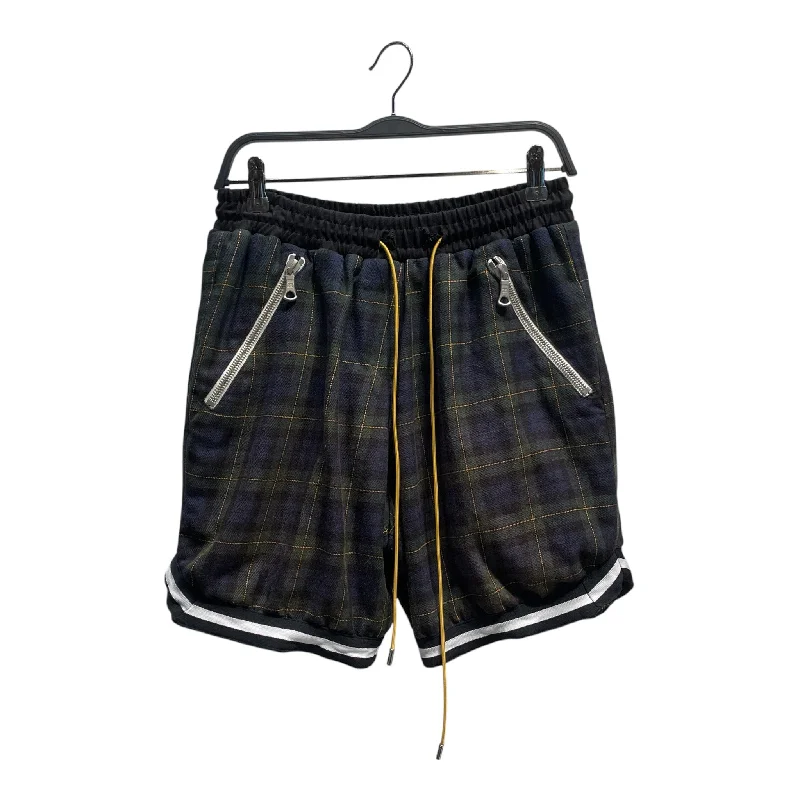 RHUDE/Shorts/M/Cotton/GRN/Plaid/