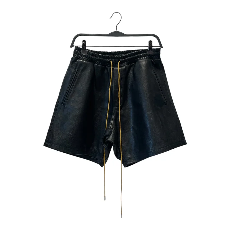 RHUDE/Shorts/S/Leather/BLK/