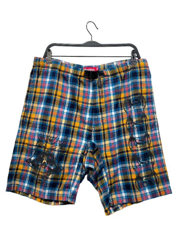 Supreme/Shorts/34/Cotton/ORN/Plaid/SKEL GRAPH