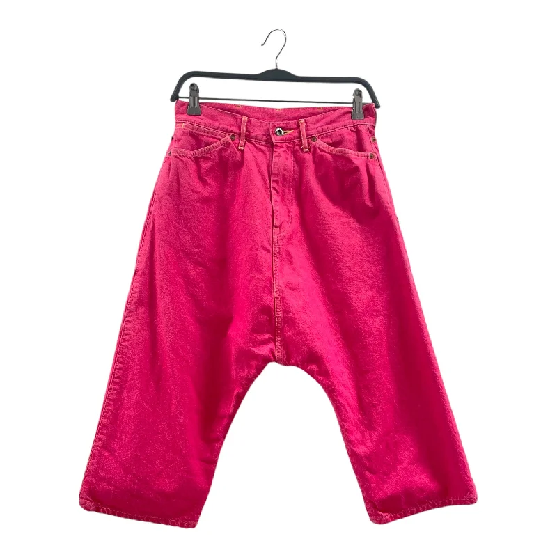 KAPITAL/Shorts/XXXS/Cotton/PNK/Button Fly/HOT PINK BAGGY SHORTS