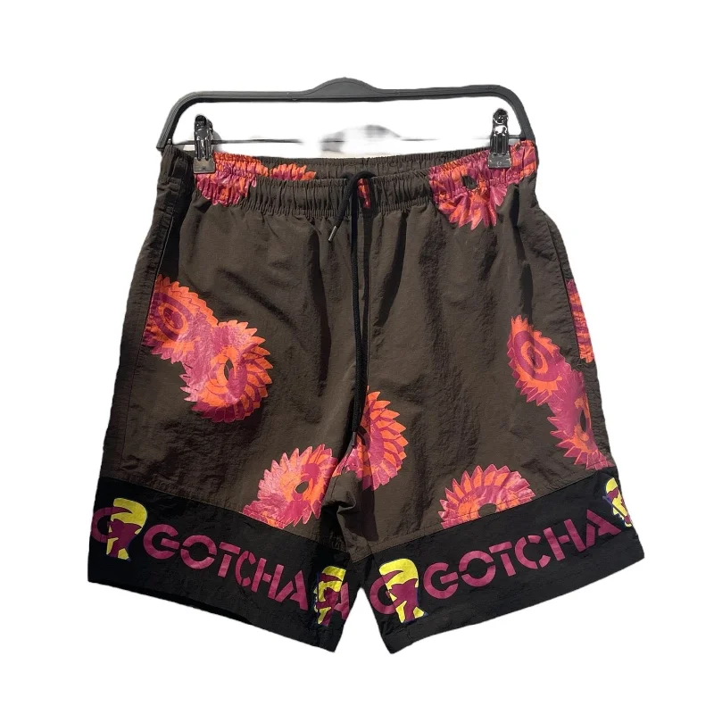 Brain Dead/Shorts/SS/Polyester/BRW/All Over Print/BD X GOTCHA PINK/ORANGE WHEELS