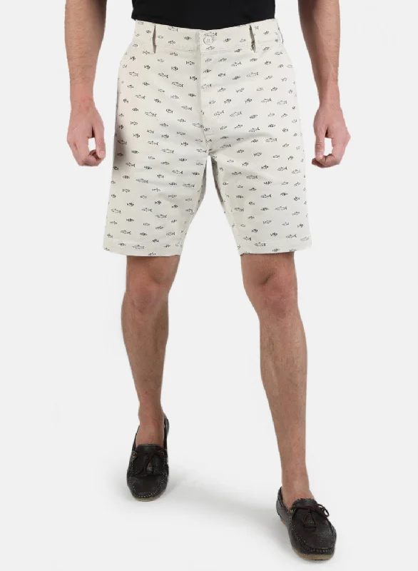 Men Beige Printed Short