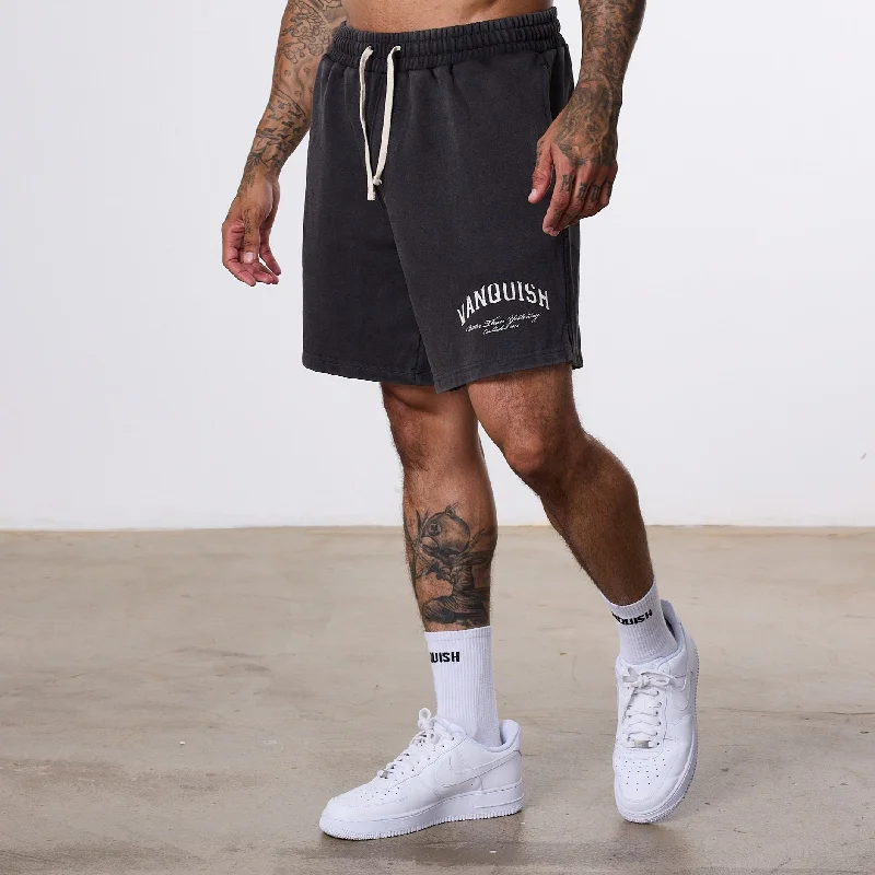 Vanquish Better Than Yesterday Washed Black Sweat Shorts