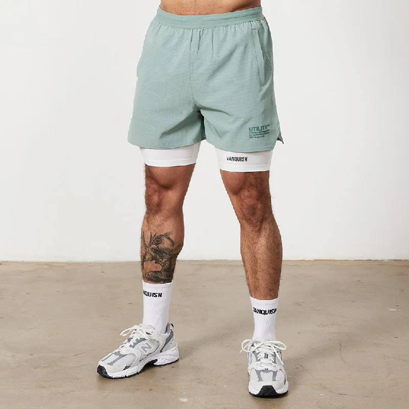 Vanquish Utility Frost Green Performance Shorts