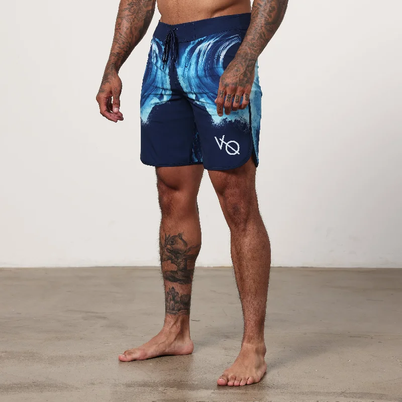 VQ Blue Tidal Men's Physique Board Shorts